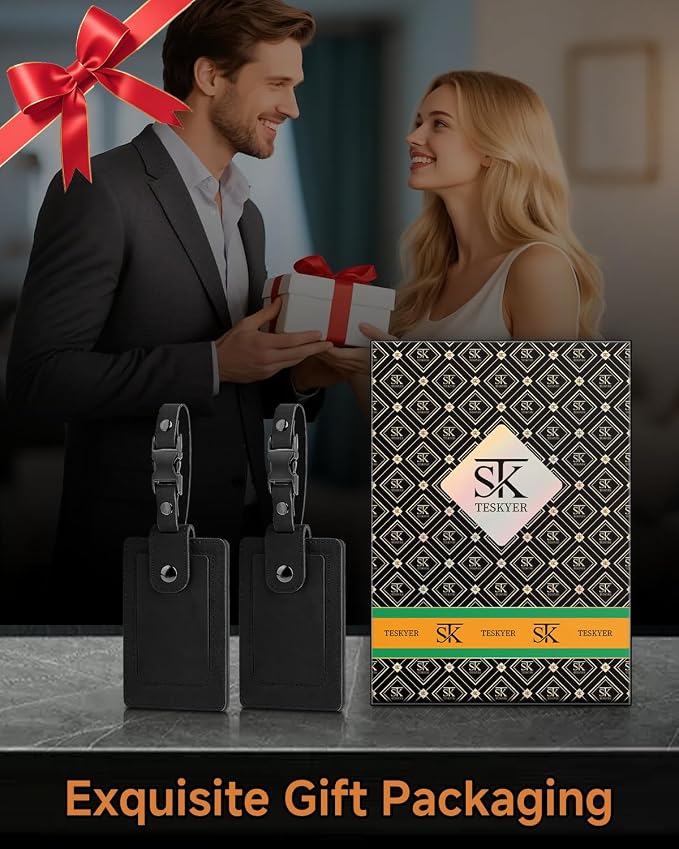 Premium Genuine Leather Luggage Tags - Image 7