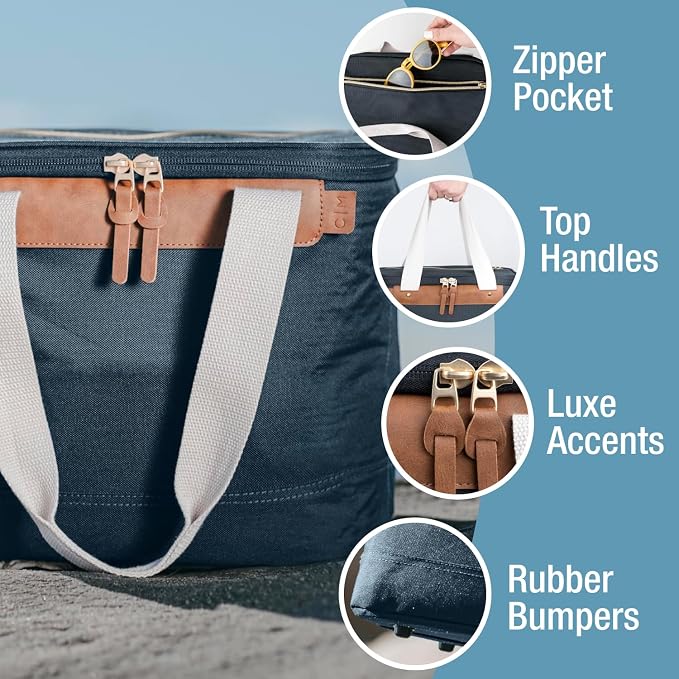 CleverMade Collapsible Insulated Cooler Bag – Leakproof Soft Folding Cooler - Image 3