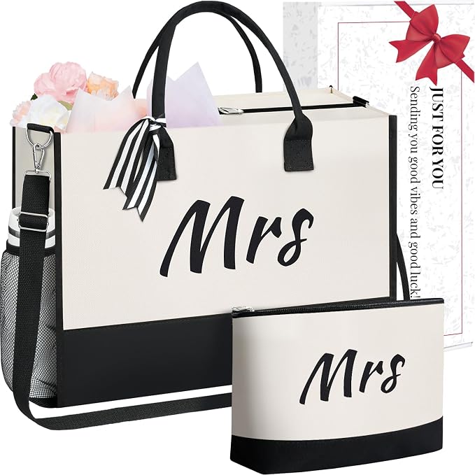 BAGAIL Initial Tote Bag, Personalized Birthday Gifts by BAGAIL