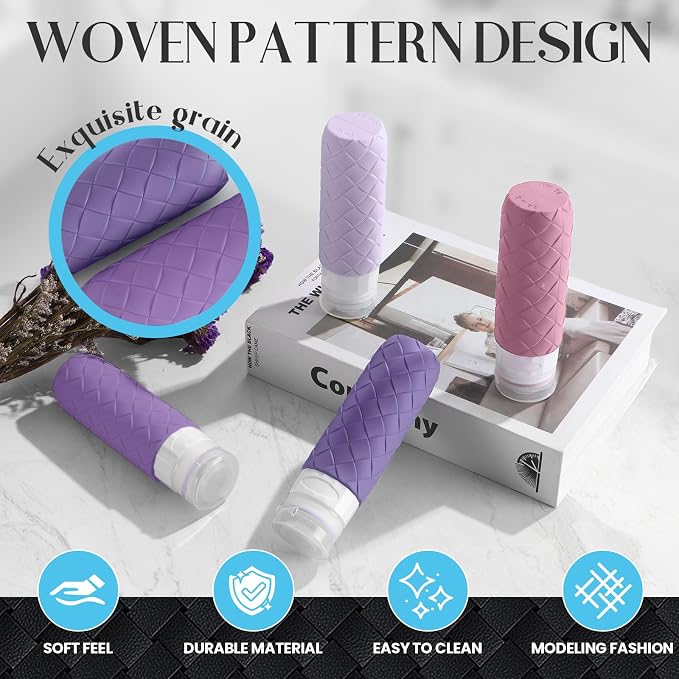 Travel Bottles for Toiletries, TSA Approved Silicone Travel Size Containers for - Image 2