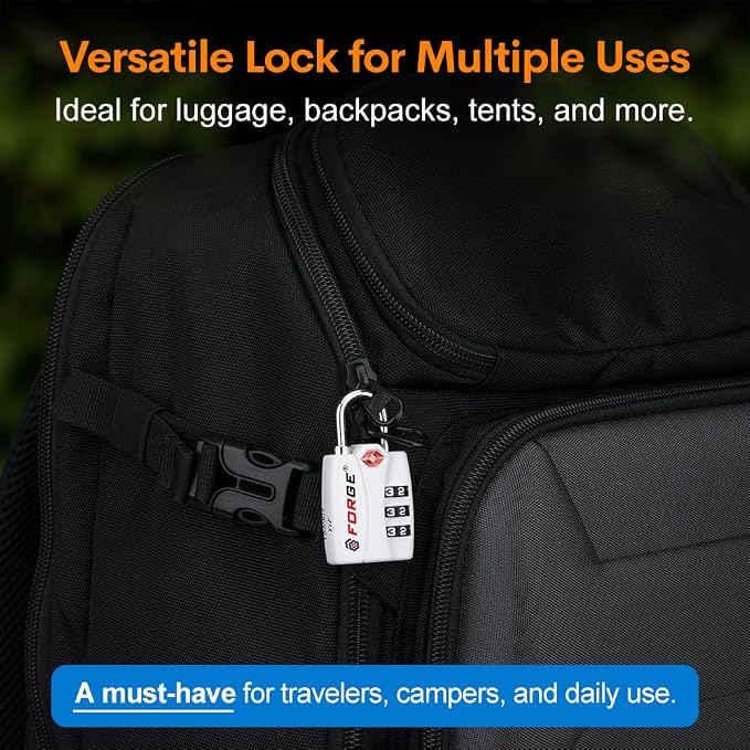 Forge Luggage Locks TSA Approved Locks, Small TSA Locks - Image 5