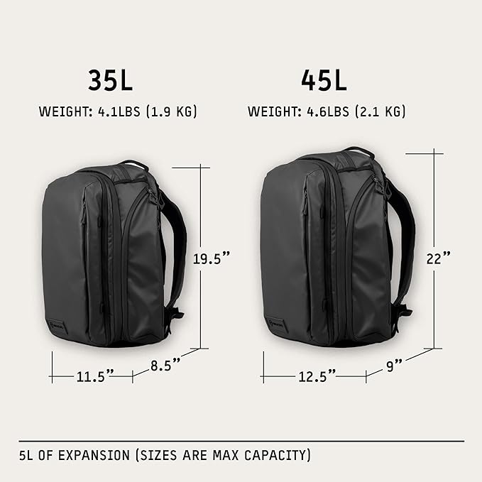 WANDRD TRANSIT Travel Backpack: Large Expandable Carry-On Adventure Bag – - Image 5