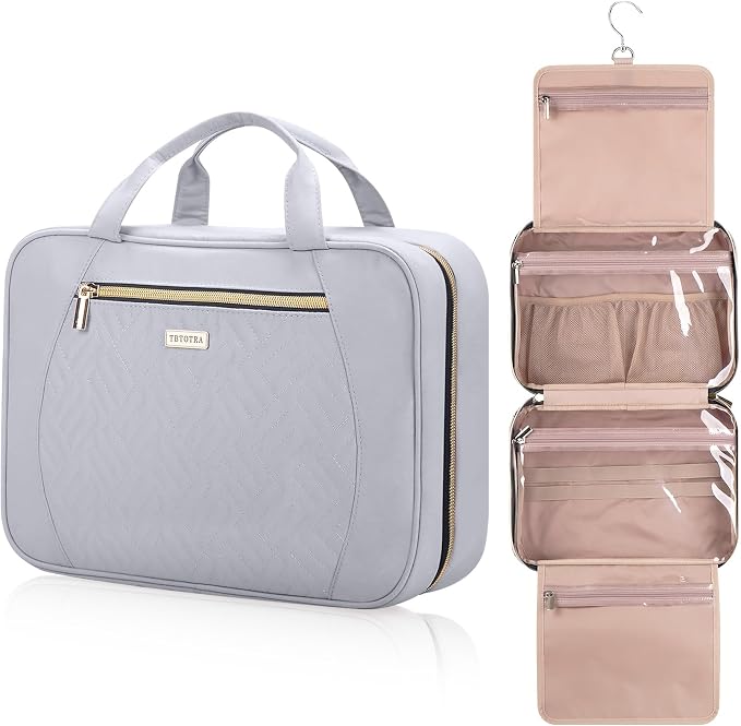 Hanging Toiletry Bag for Women Travel, 2 Sizes Large & Small Waterproof by TBTOTRA
