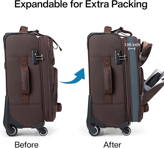 Hanke 28 Inch Softside Expandable Luggage - Image 2