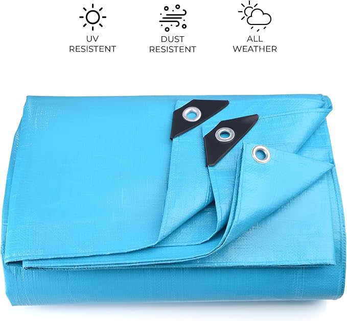Tarps Heavy Duty Waterproof 16x20-12 mil Thick Camping Tent - Image 3