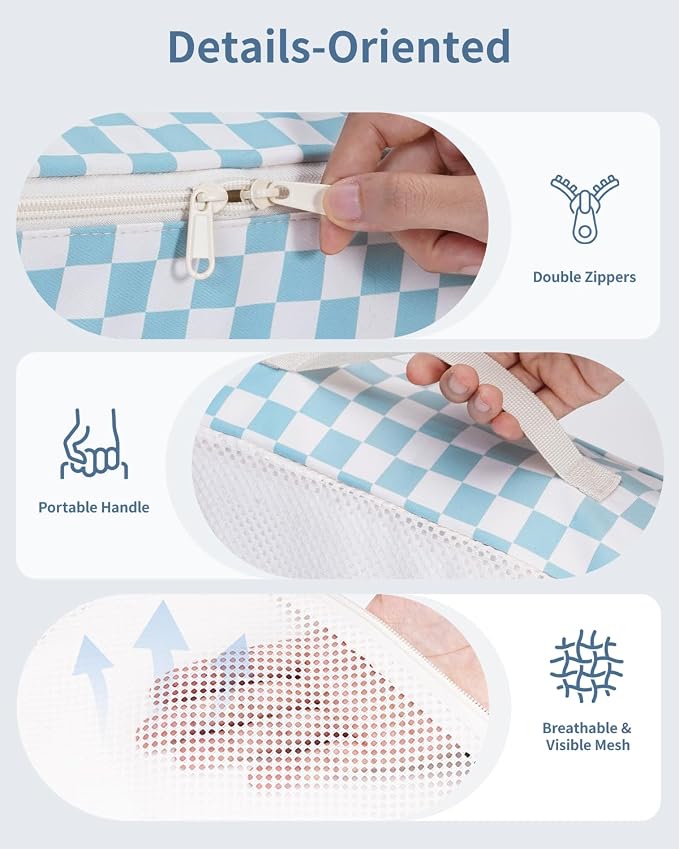 Narwey 7 Set Checkered Packing Cubes - Image 4