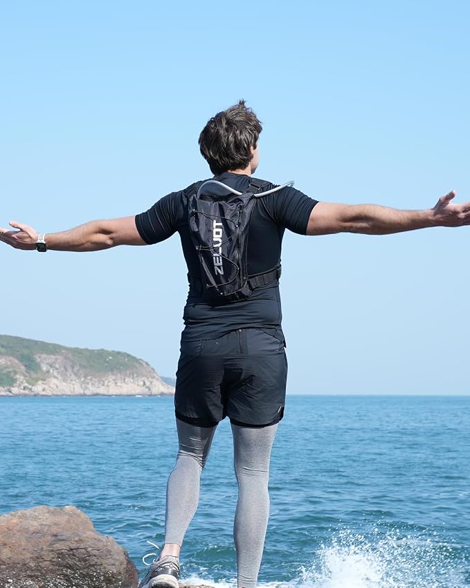 Running Vest with 2L Water Bladder, USA Original Patent, Lightweight Adjustable - Image 8