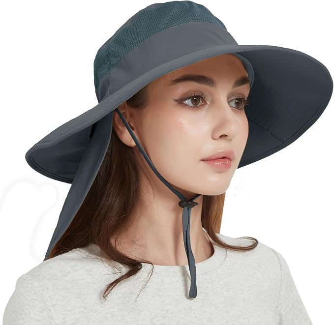 Fishing Hat Breathable Wide Brim Sun Hats by Ruqizhi