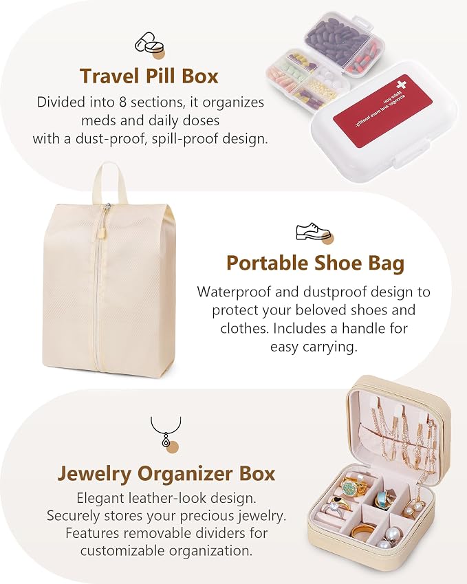 Compression Packing Cubes 12 Set, Suitcase Organizers, Extendable Packing Cubes - Image 7