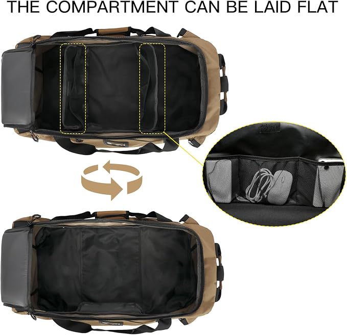 TUGUAN Extra Large Travel Duffle Bag Backpack - Image 5