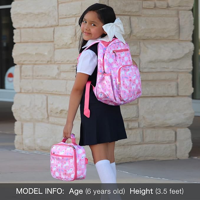 mibasies Girls Backpack 5-8: Lightweight Kids Backpacks - Image 2