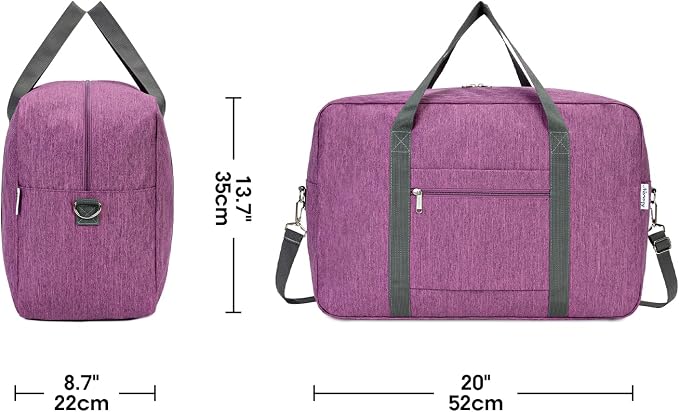 For United Airlines Foldable Carry on Bag 22x14x9 Travel Duffel Bag Packable - Image 4