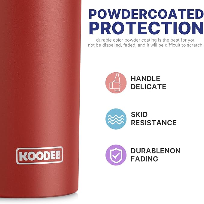 koodee Skinny Tumbler-20 oz Stainless Steel Iced Coffee Tumbler - Image 3