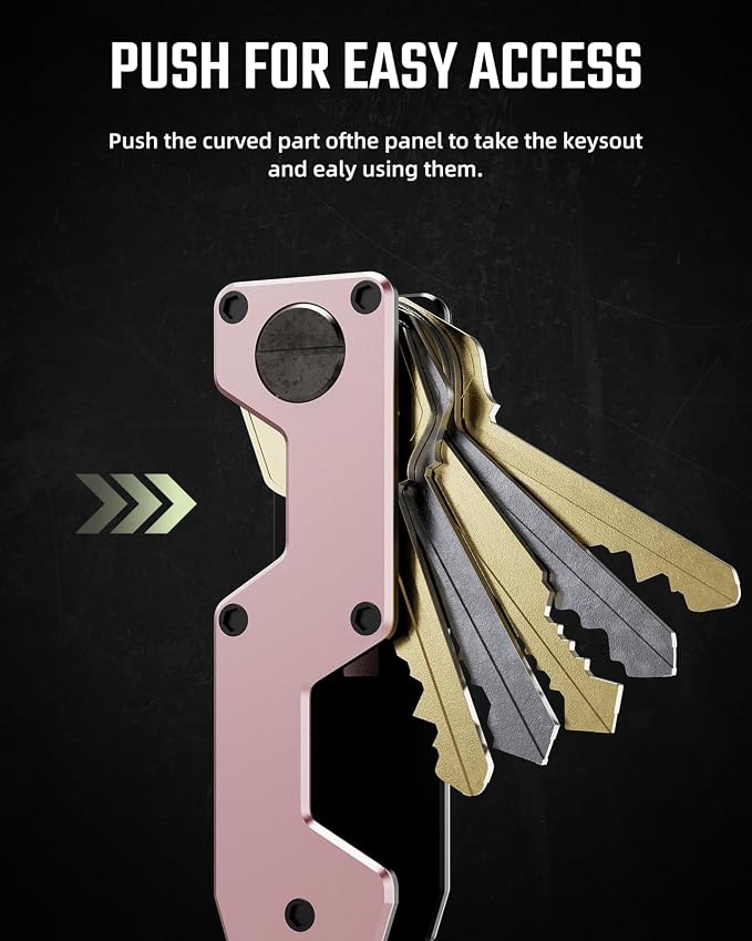 Key Organizer Compact Key Holder Metal Key Chain Minimalist key case key holder - Image 5