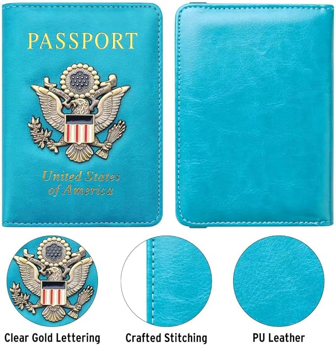 Passport Holder for Travel Passport Cover for Men Passport Wallet Case - Image 5