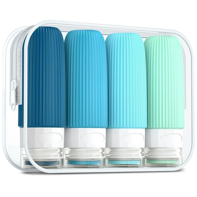 Travel Bottles for Toiletries, Tsa Approved 2oz Travel Bottles, BPA Free Leak by Mrsdry