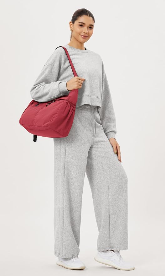 ODODOS 20L Crossbody Tote Bag Large Capacity Lightweight Hobo Shoulder Sling - Image 3