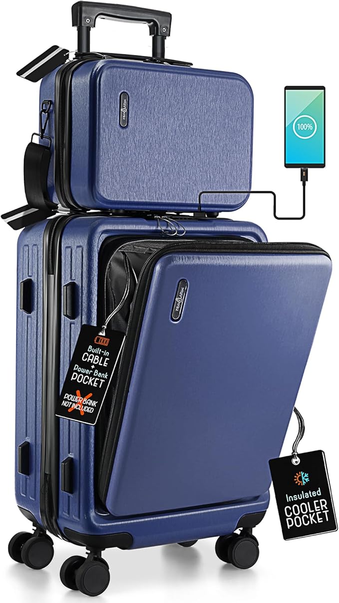 22 Inch Carry On Luggage 22x14x9 Airline Approved, Carry On Suitcase by TravelArim