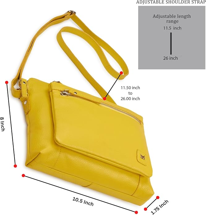 Wise Owl Accessories Small Soft Pebbled Real Leather Crossbody Handbags Purses - Image 2