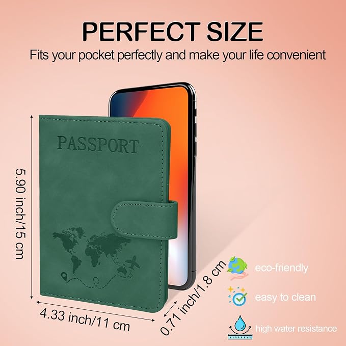 Passport Holders, RFID Blocking Credit Card Holder, PU Leather Passport Holders - Image 2
