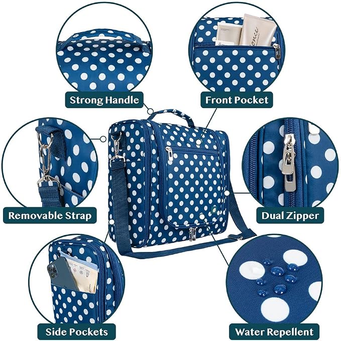 PAVILIA Extra Large Toiletry Bag Travel Bag - Image 3