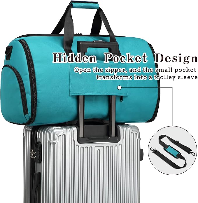Garment Duffle Bags for Travel, Carry On Garment Duffel Weekender Bag 45L | - Image 5