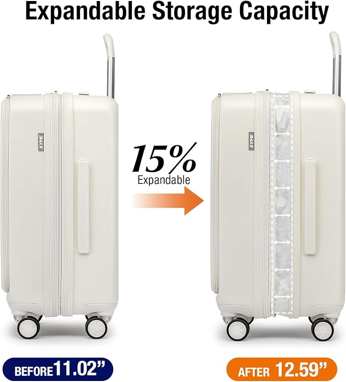 KYME Hardside Carry On Luggage - Image 2