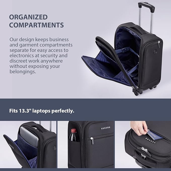 Verage Underseat Carry On Luggage - Image 5