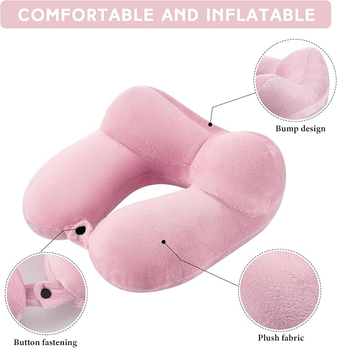 Sintuff 2 Pack Inflatable Travel Pillow - Image 3