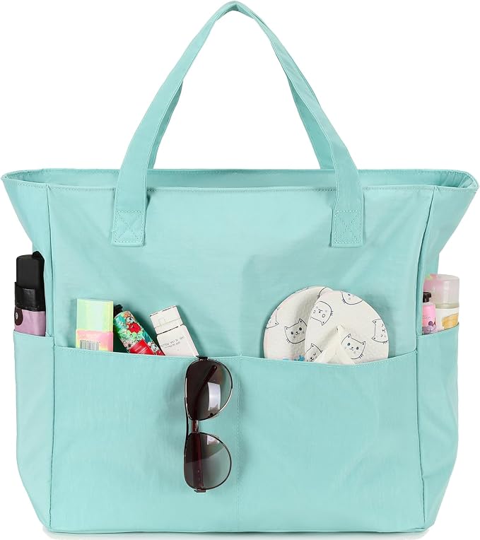 LEDAOU Beach Bag Waterproof Sandproof Women Tote Bag Pool Bag - Image 9