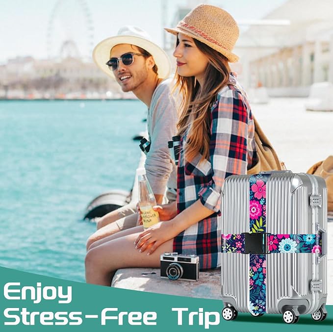 Slohif Luggage Straps for Suitcases Travel Belt Accessories Luggage Connector - Image 7