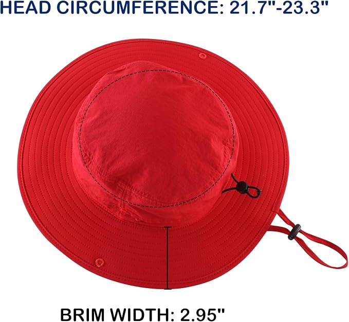 Connectyle Sun Hat for Men Women Outdoor UV Protection Safari Hat for Fishing - Image 3