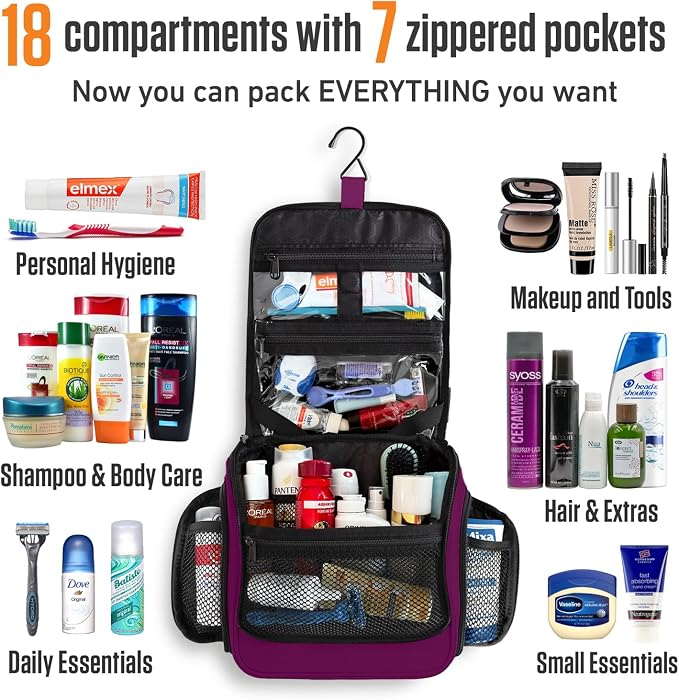 VENTURE 4TH Hanging Travel Toiletry Bag - Image 3