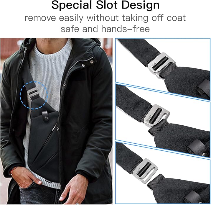 weiatas Sling Bag Chest Shoulder Backpack Crossbody Bags - Image 3