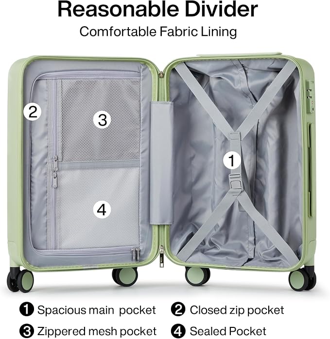 Hanke 24 Inch Checked Luggage - Image 5