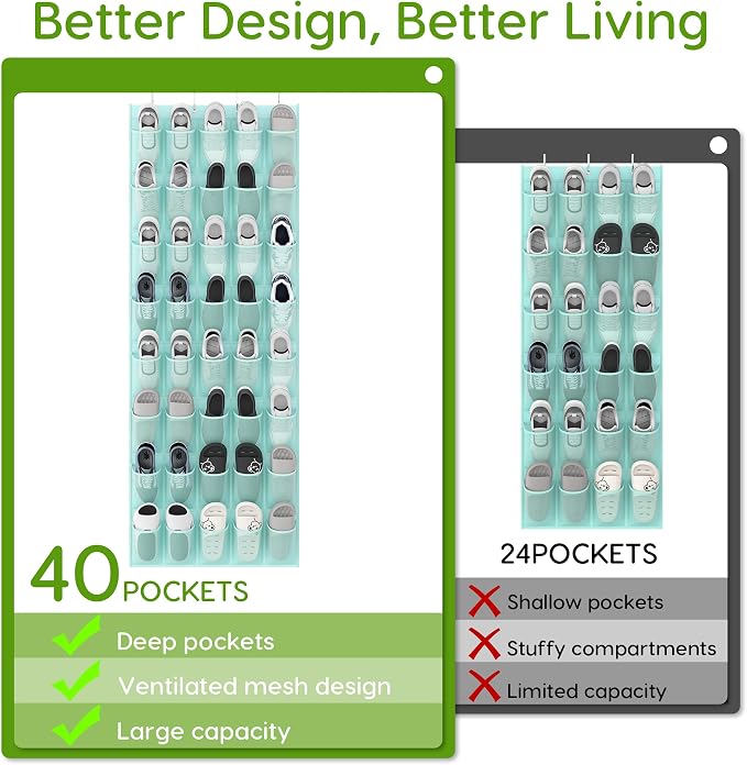 Unjumbly Over the Door Shoe Organizer - Image 5