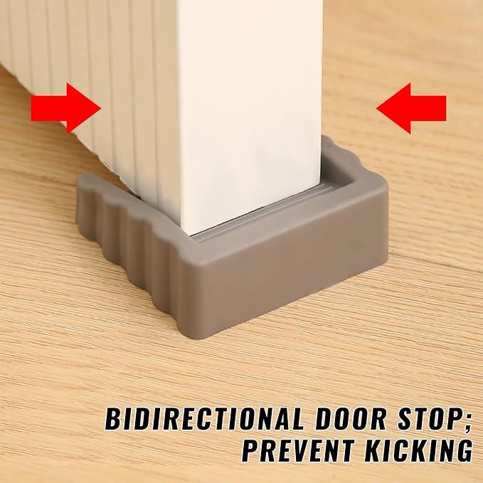 3Pack Black Door Wedge, Small Door Stop Wedge, Door Stops - Image 6
