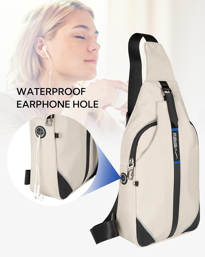 WATERFLY Small Crossbody Sling Backpack Anti Theft Backpack - Image 6