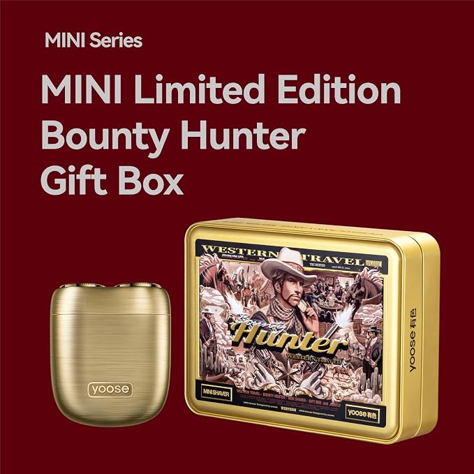 yoose Bounty Hunter Mini Shaver Gift Set, Portable Alloy Travel Shavers - Image 8
