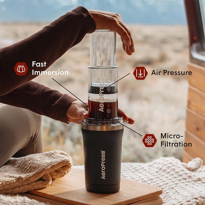 AeroPress Go Plus, Small Portable Coffee Maker - Image 2