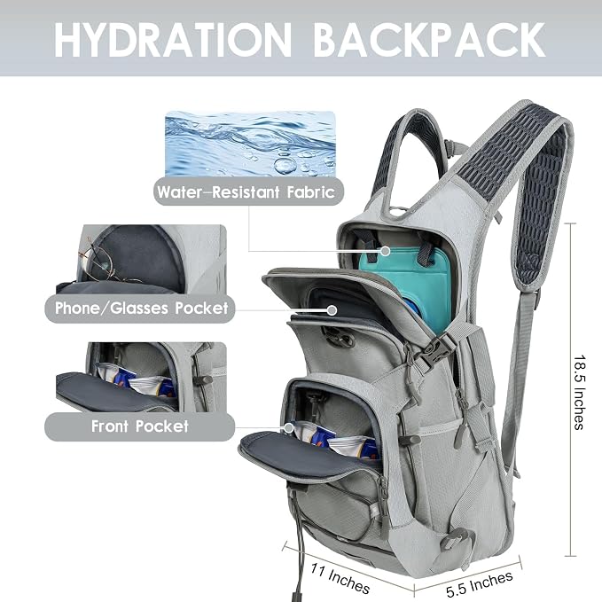 WOLT Hydration Backpack 18L Hiking Water Backpack - Image 2