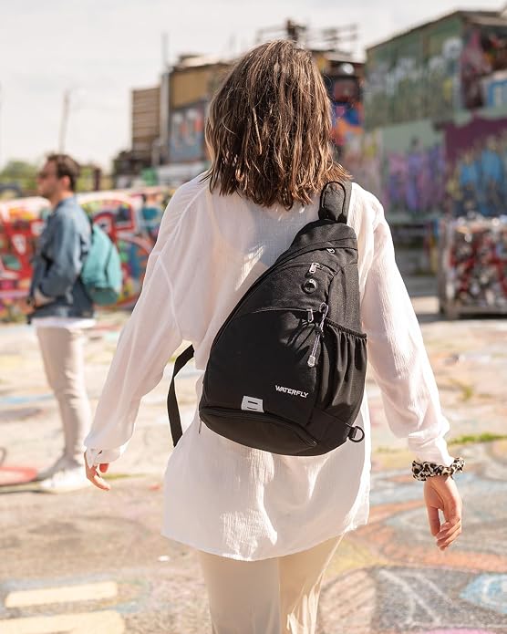 WATERFLY Large Crossbody Sling Bag: Over Shoulder Backpack Daypack Casual Cross - Image 6
