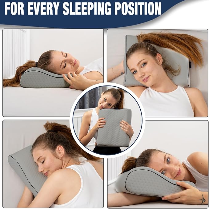 Travel & Camping Comfortable Memory Foam Pillow – Easy to Carry Portable Bag – - Image 2
