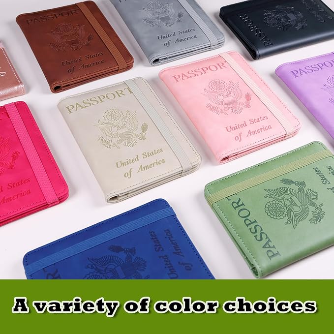 Melsbrinna Premium Leather Passport Holder Covers Case, Waterproof Rfid - Image 7
