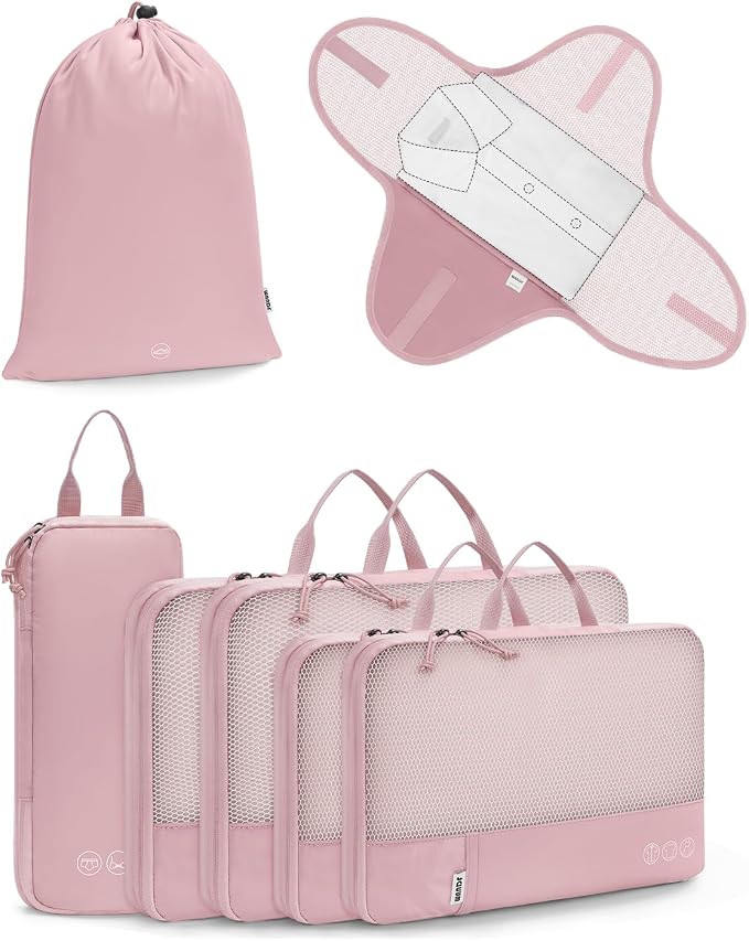 WANDF 7 Set Compression Packing Cubes by WANDF