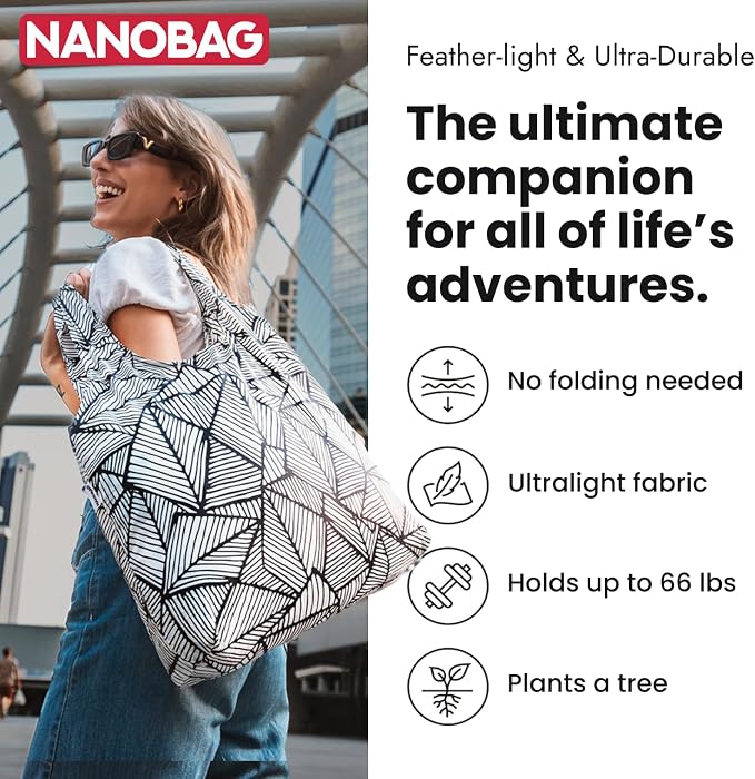 Nanobag Ultra-Lightweight Foldable Tote - Image 3