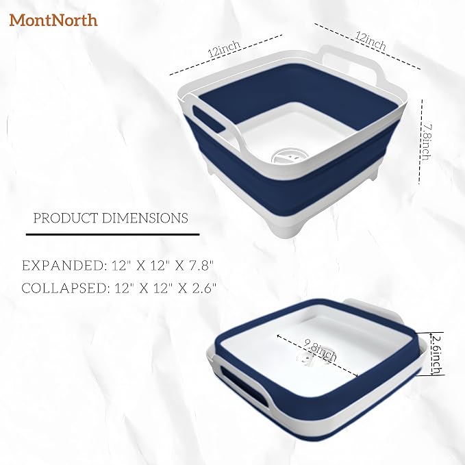 Collapsible Wash Basin 9L, Foldable Dish Tub - Image 2