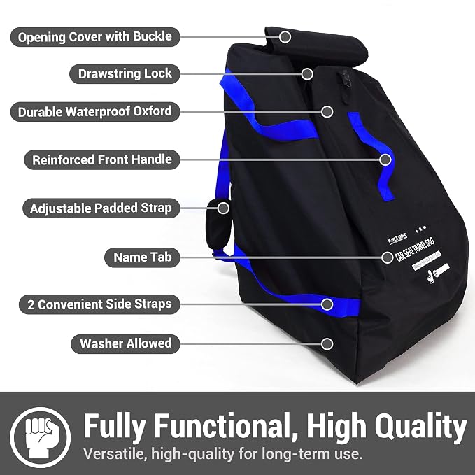 Car Seat Travel Bag Backpack for Air Travel - Image 3