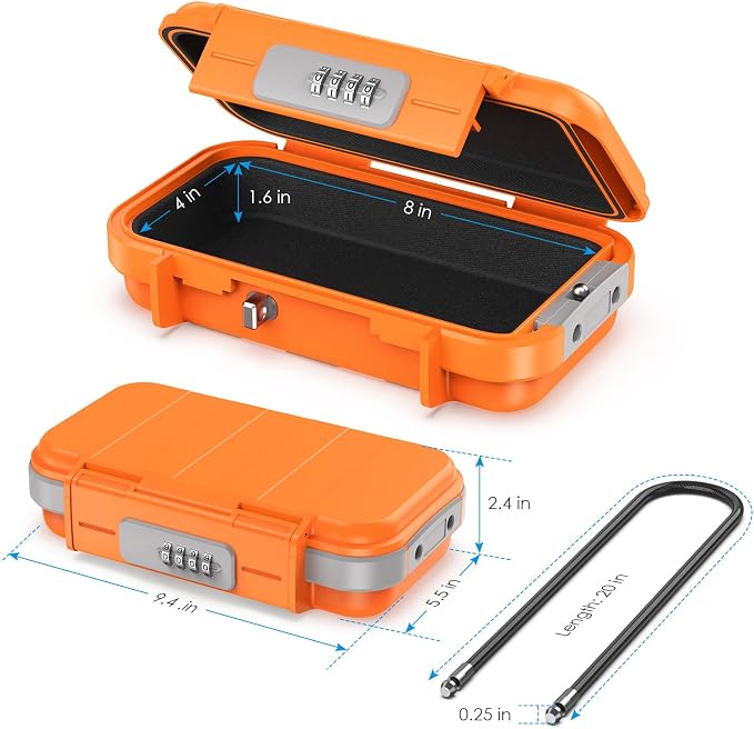 AMIR Portable Combination Lock Box, Security Case Lock Box - Image 4