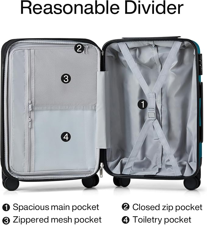 Hanke 29 Inch Expandable Checked Luggage Lightweight PC Hard Shell Luggage - Image 7